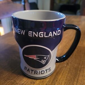 Russ New England Patriots Blue and White Mug